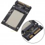 Adaptor mSATA la SATA  - Mini Pcie PCI-E mSATA SSD to 2.5" SATA3 Convertor mSATA-SATA Adapter Card Black 